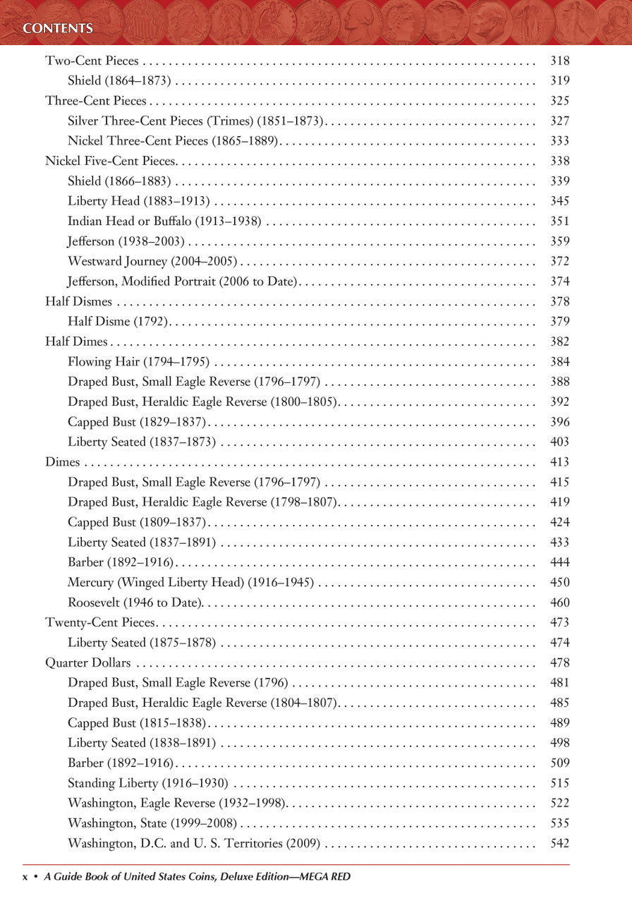 Mega Red: A Guide Book of United States Coins, Deluxe 10th Edition (Softcover)