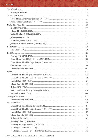 Mega Red: A Guide Book of United States Coins, Deluxe 10th Edition (Softcover)