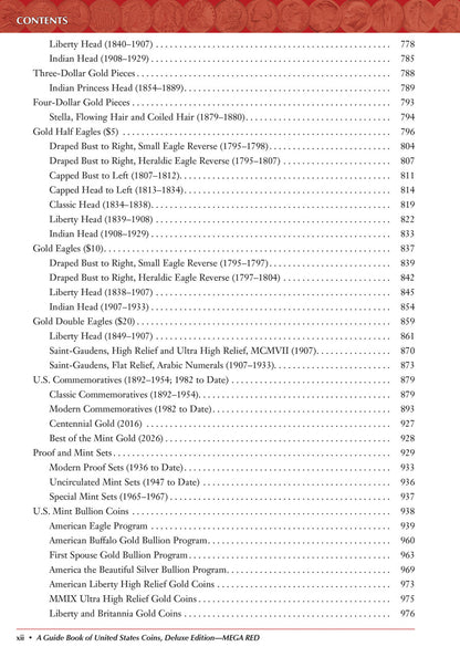 Mega Red: A Guide Book of United States Coins, Deluxe 10th Edition (Softcover)