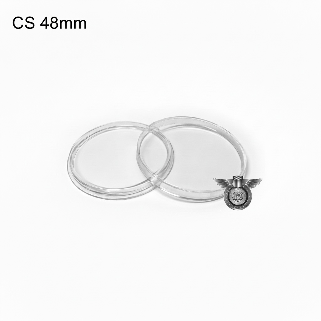 CoinSafe 2 oz Round 48mm Coin Capsule - RC-48-2