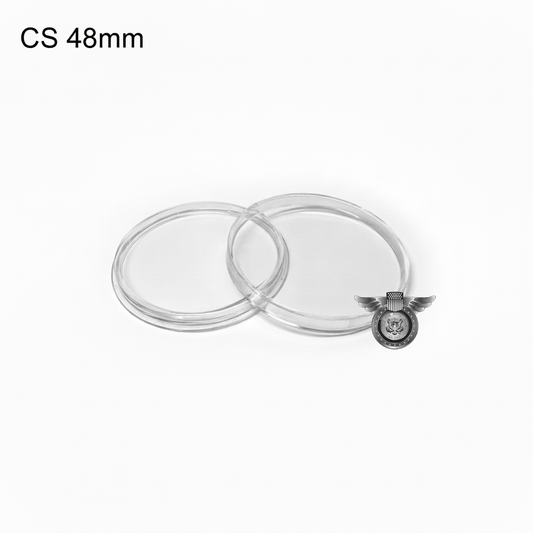 CoinSafe 2 oz Round 48mm Coin Capsule - RC-48-2