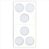 2x2 Cardboard Coin Holders for 3 Hole Cent/Dime 19mm or .75""