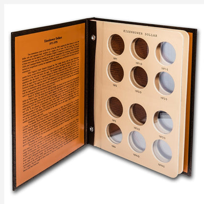 Dansco Album #7176 for Eisenhower Dollars: 1971-1978