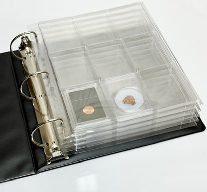 BCW 3" Binder INCLUDES -  5 Guardhouse Coin Slab Pages