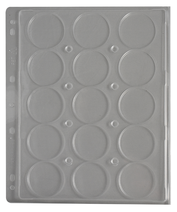 BCW 3" Binder INCLUDES -  6 Guardhouse Extra Large or Model I Coin Capsule Pages