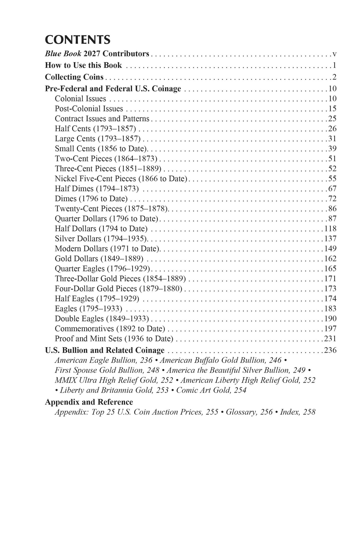 The Official Whitman Blue Book: 2027