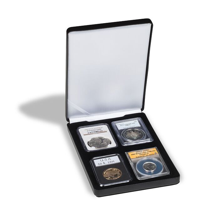 LH Nobile coin box for 4 Slabs - Black #349314