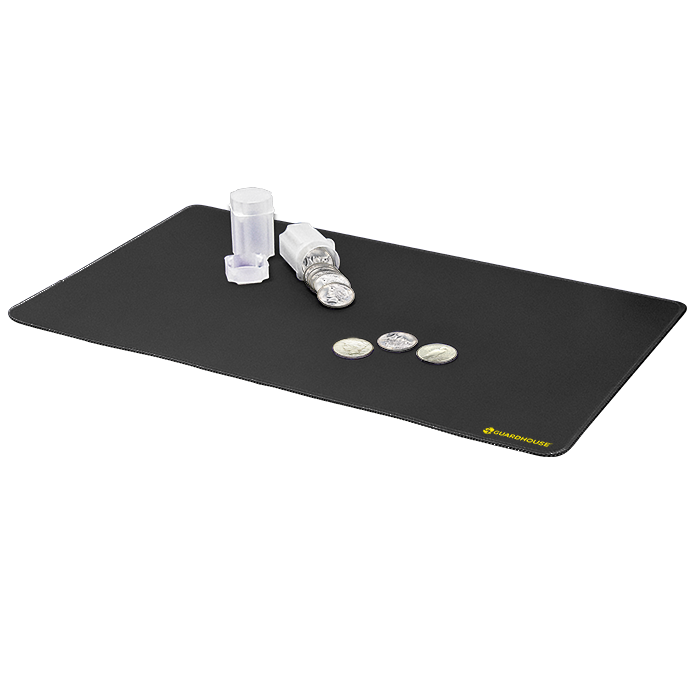 Desk Mat with Stitched Edges - 14 x 24 (Black) - 668757