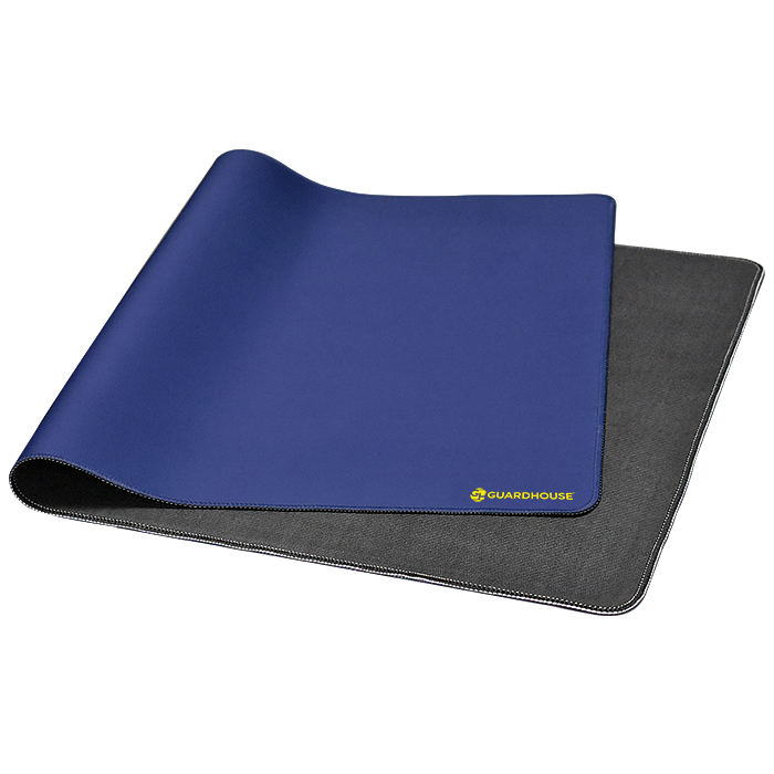 Desk Mat with Stitched Edges - 15.75 x 31.5 (Cobalt Blue) - 668758