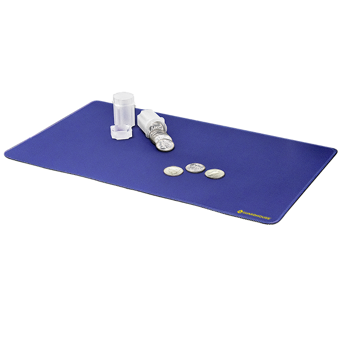 Desk Mat with Stitched Edges - 14 x 24 (Cobalt Blue) - 668755