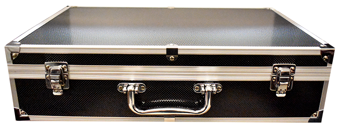 Falcon Series 100 Slab Box - Front Handle - Diamond Pattern / Black - 668895