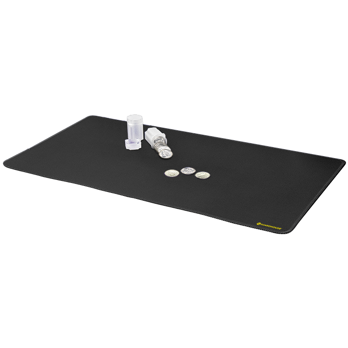 Desk Mat with Stitched Edges - 15.75 x 31.5 (Black) - 668760
