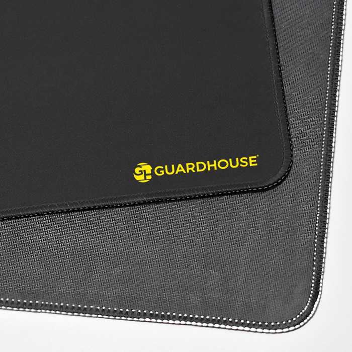 Desk Mat with Stitched Edges - 15.75 x 31.5 (Black) - 668760