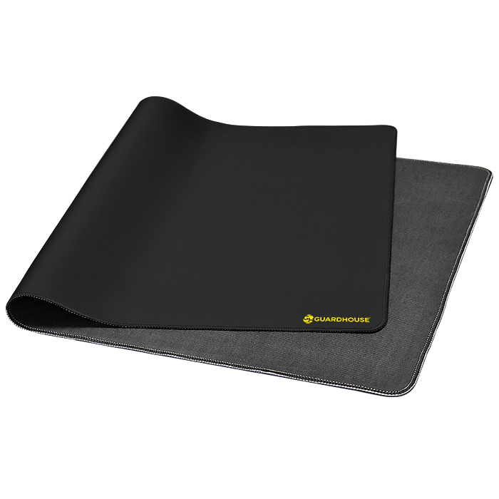 Desk Mat with Stitched Edges - 15.75 x 31.5 (Black) - 668760