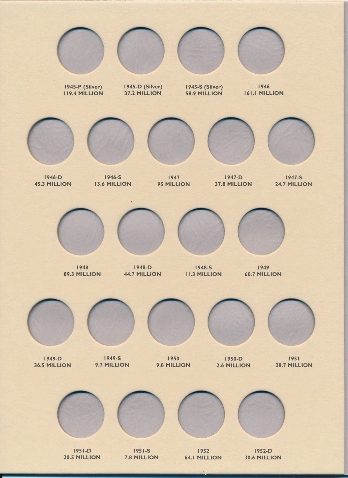Littleton Folder: Jefferson Nickels 1938-1961 LCF25