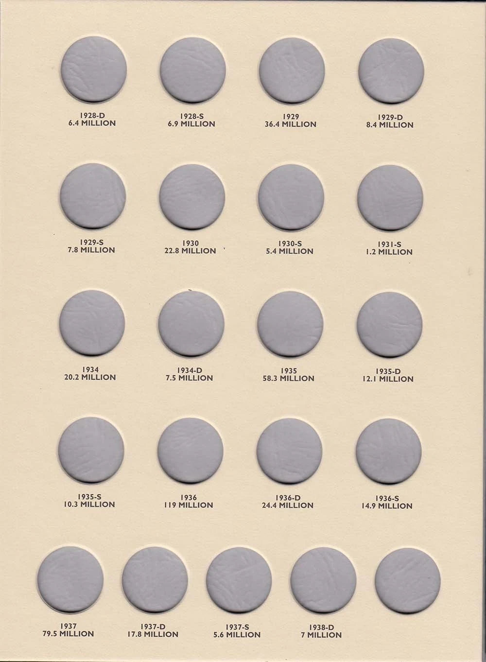Littleton Folder: Buffalo Nickels 1913-1938 LCF24