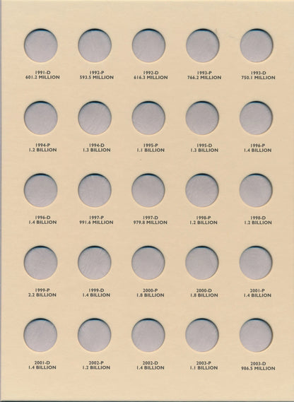 Littleton Folder: Roosevelt Dimes 1965-2003 LCF22