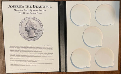 America The Beautiful 5oz Silver Coin Album