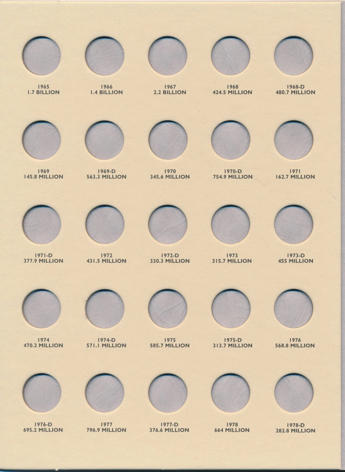 Littleton Folder: Roosevelt Dimes 1965-2003 LCF22
