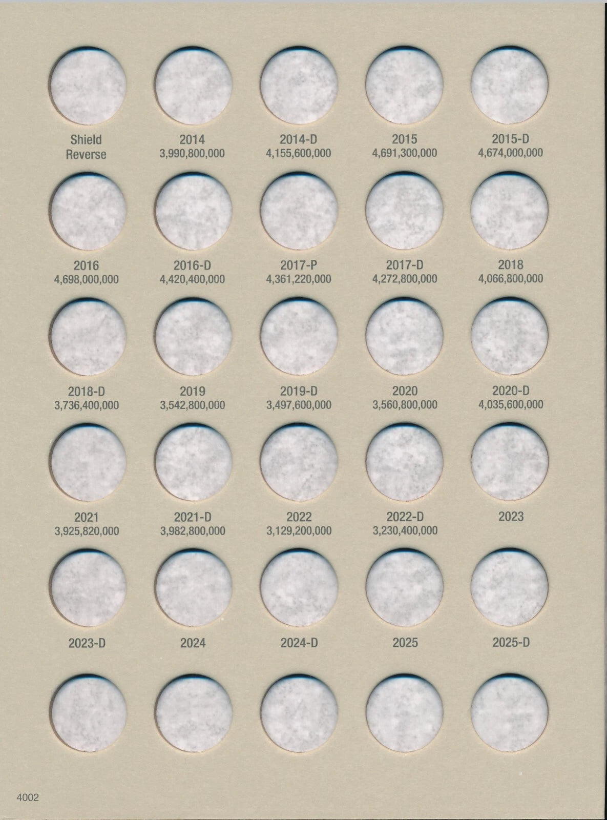 Harris Folder: Lincoln Cents #4 2014- #4002