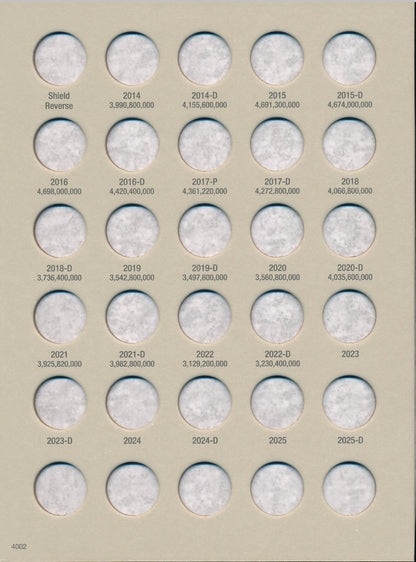 Harris Folder: Lincoln Cents #4 2014- #4002