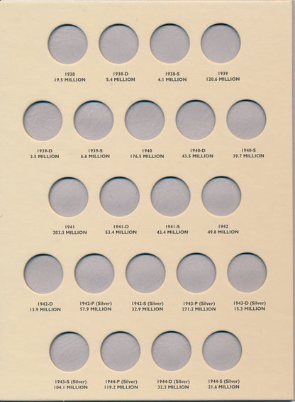 Littleton Folder: Jefferson Nickels 1938-1961 LCF25