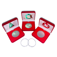 Red Holiday VSB1 Box with H40 Direct Fit Air-tite Holder for American Silver Eagle