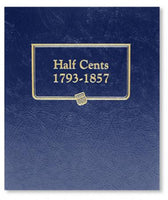Whitman Albums: Half Cents - 1793-1857 #9109
