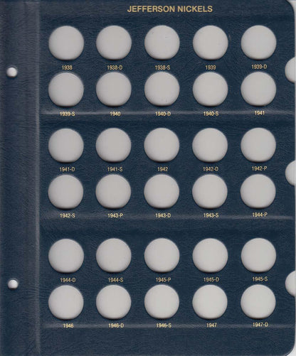 Whitman Albums: Jefferson Nickels - 1938-2003 #9116