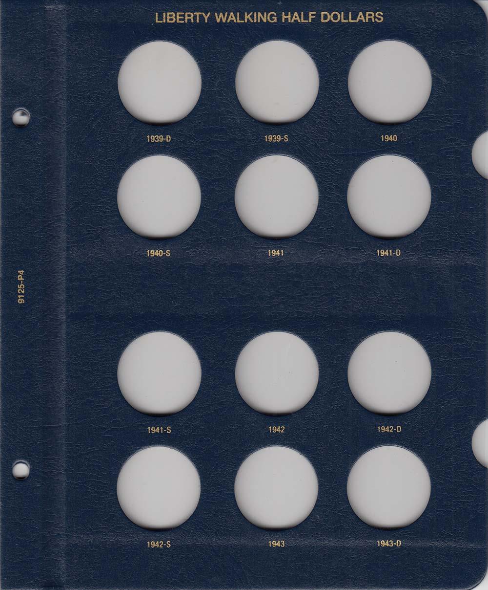 Whitman Albums: Walking Liberty Half Dollars 1916-1947 #9125