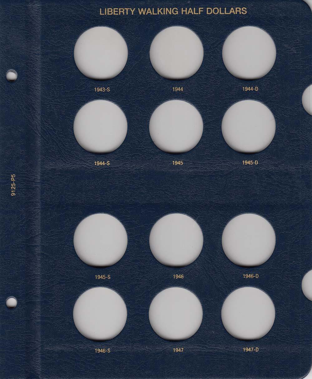 Whitman Albums: Walking Liberty Half Dollars 1916-1947 #9125