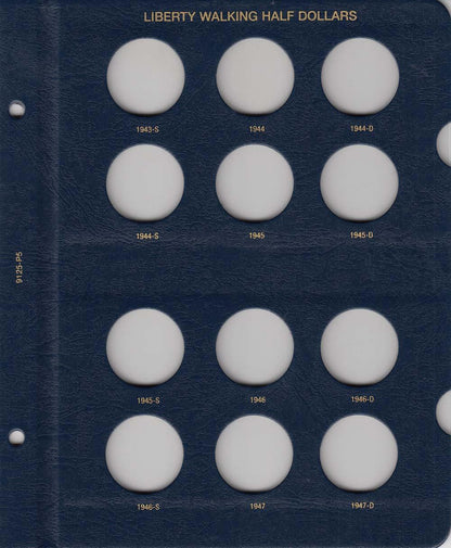 Whitman Albums: Walking Liberty Half Dollars 1916-1947 #9125