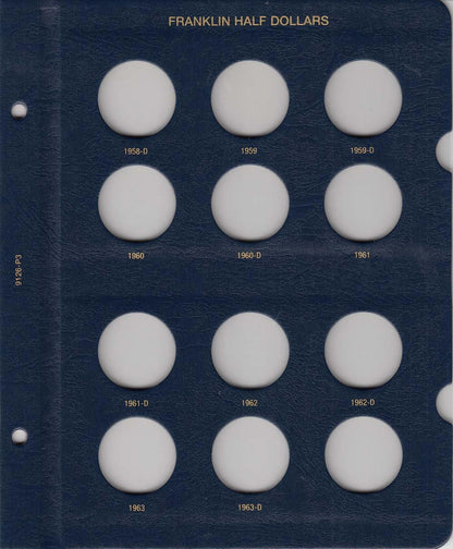 Whitman Albums: Franklin Half Dollars- 1948-1963 #9126