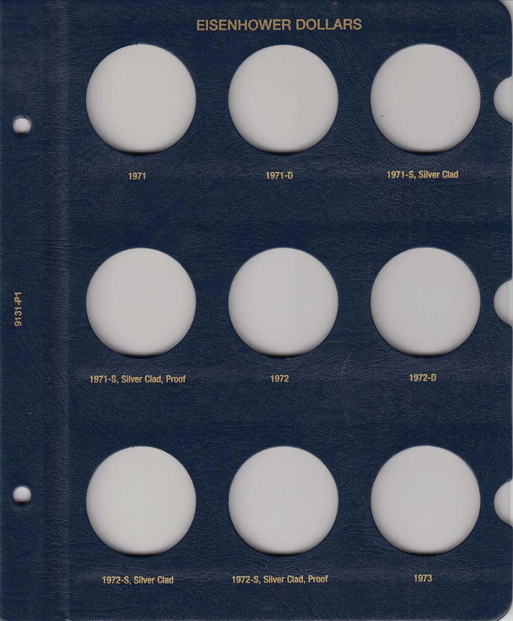 Whitman Albums: Eisenhower Dollars -1971-1978 #9131