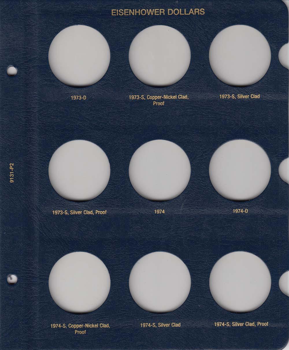 Whitman Albums: Eisenhower Dollars -1971-1978 #9131