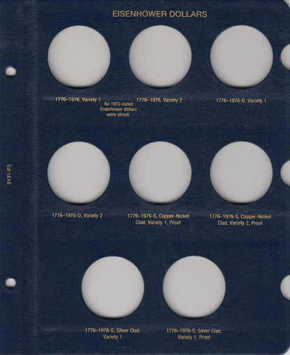 Whitman Albums: Eisenhower Dollars -1971-1978 #9131