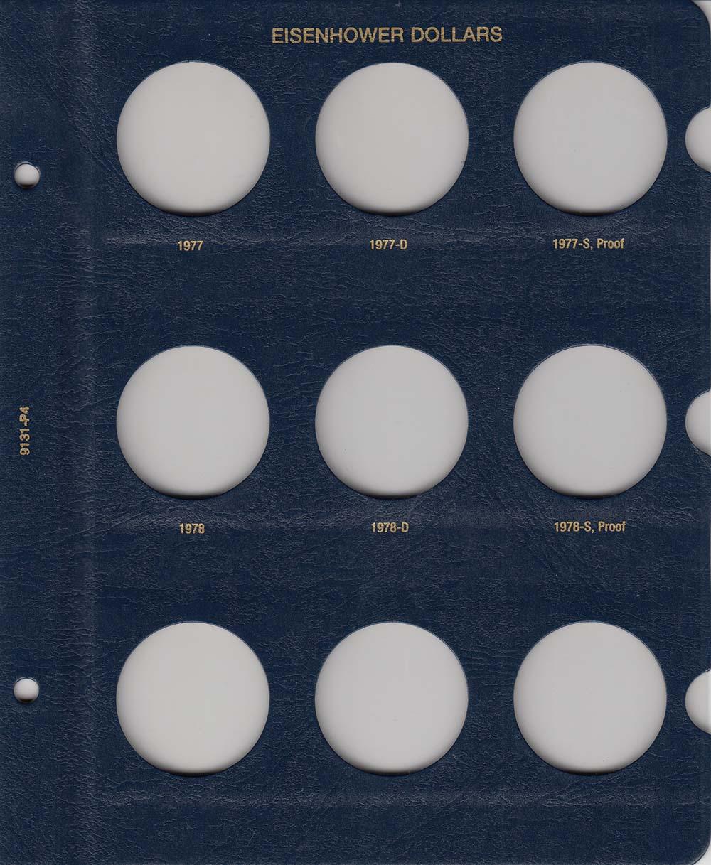 Whitman Albums: Eisenhower Dollars -1971-1978 #9131