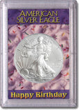HE Harris Frosty Case for Silver Eagles: Happy Birthday