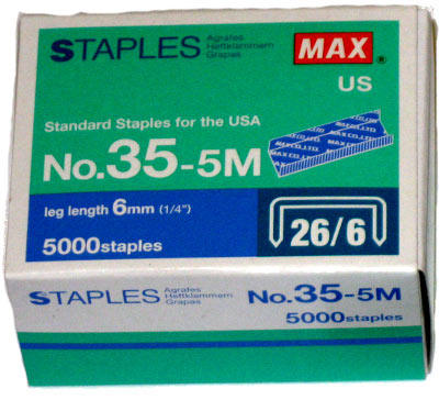 5 000 #35 Standard Staples