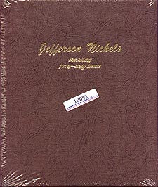 Dansco Album #8113 for Jefferson Nickels: 1938-2005 w/proofs