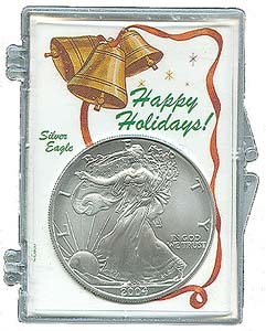 Marcus Snap Lock Silver Eagle: Happy Holidays