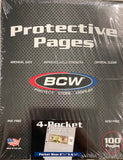 BCW 4 Pocket Pages