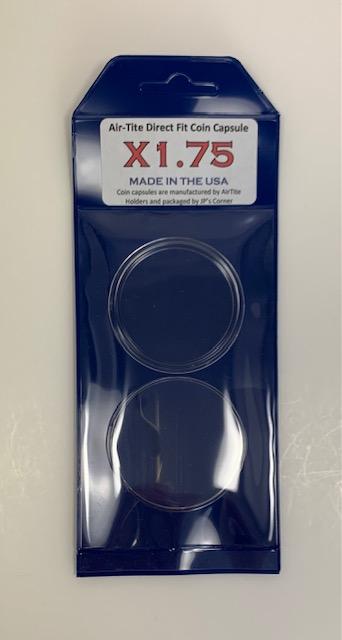 Air-Tite Direct Fit Coin Capsule for X1.75" Medallions in JP's Retail Packaging