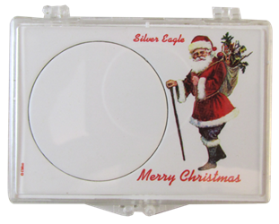 Marcus Snap Lock Silver Eagle: Merry Christmas (Santa)