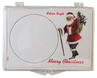 Marcus Snap Lock Silver Eagle: Merry Christmas (Santa)