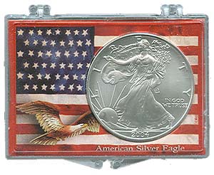 Marcus Snap Lock Silver Eagle: American Flag