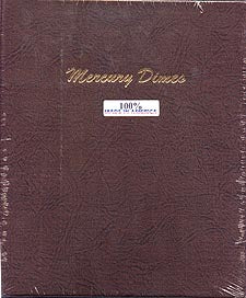 Dansco Album #7123 for Mercury Dimes: 1916-1945