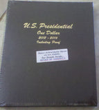 Dansco Album #8185 for Presidential Dollars 2012-2016 w/proof