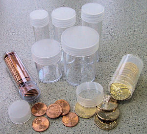 Marcus Round Coin Tubes for Quarters