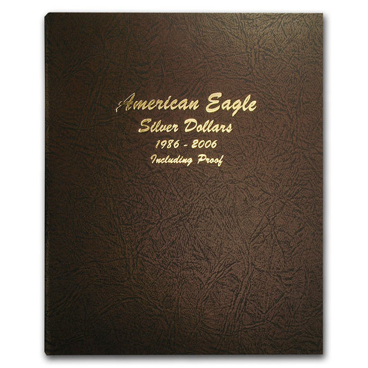 Dansco Album #8181 for American Silver Eagles: 1986-2006 w/proofs